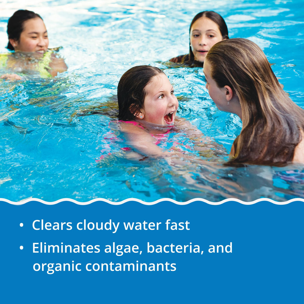 In The Swim Premium 3-in-1 Pool Shock - Di-Zap Contains Dichlor, Algaecide, and Stabilizer - 6 x 1 lb. Bags