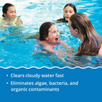 In The Swim Premium 3-in-1 Pool Shock - Di-Zap Contains Dichlor, Algaecide, and Stabilizer - 6 x 1 lb. Bags