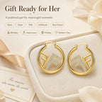 OANM studio 18K Gold Plated Hypoallergenic CZ Small Huggie Earrings for Her