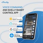 Shelly 1 Gen4 | Wi-Fi, Zigbee & Matter Smart Relay Switch with Dry Contacts, 1-Channel 16A | Home Automation | Alexa, SmartThings, Google Home, Apple HomeKit Compatible | Garage Door Opener