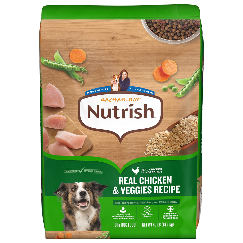 Nutrish Dry Dog Food, Real Chicken & Veggies, 40 lb. Bag (Rachael Ray)