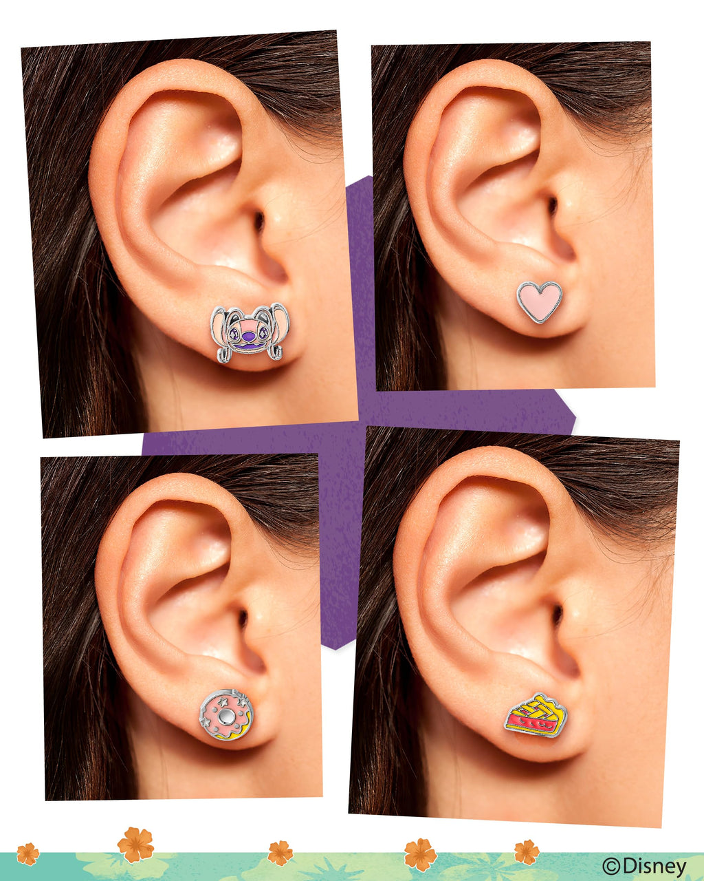 Disney Lilo and Stitch Earrings for Women Pack of 12 Official License