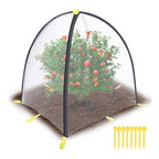 PURPLE STAR 1N 35 x35 x 39 Inch Insect Barrier Plant Tent Cover-Insect Bird Barrier Netting Mesh-Bug Guard Cover with Stakes for Protect Plants Fruits from Insect Bird Eating (1, L)