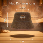 Wool Sauna Hat for Men & Women - Sauna Hat for Hair - Sauna Cap for Women & Men - Handmade Natural Wool Sauna Hats for Women and Men - Spa Accessories – Russian Banya Hat - Finnish Gifts Idea