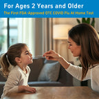 Healgen Rapid Check COVID-19, Flu A&B Antigen Test Kit, The First FDA Authorized OTC 3-in-1 Flu & COVID Home Test, Easy to Read Dual Windows, Results in 15 Mins, 5 Test