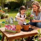 SLARMOR Garden Tool Set, 10 PCS Gardening Tools/Kit for Women,Gardener Gift