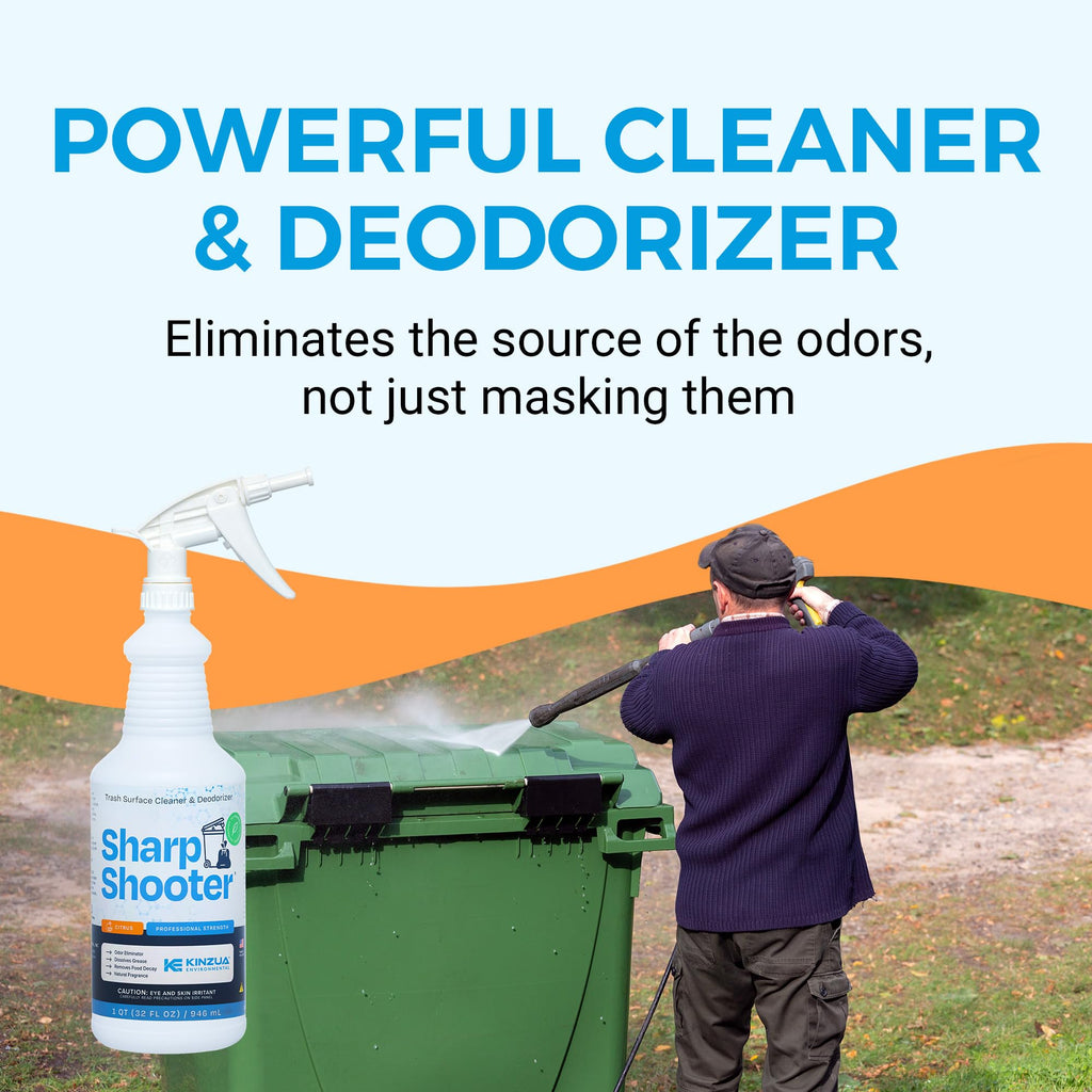 Sharpshooter Trash Can Cleaner, Odor Eliminator, Citrus, 32 oz, 2-Pack
