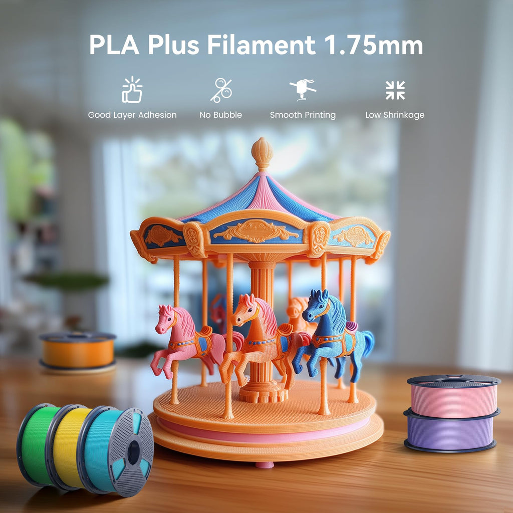 SUNLU PLA Plus Filament 1.75mm Black 1KG