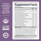 Garden of Life Organics Prenatal Vitamin: Folate for Energy & Healthy Fetal Development, Non-constipating Iron, Vitamin C, B6, B12, D3 – Organic, Non-GMO, Gluten-Free, Vegan, 30 Day Supply