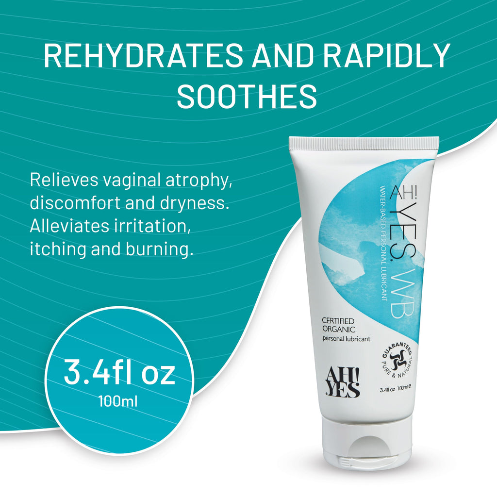 AH! YES® Double Glide Lubricant Bundle | Water-Based & Plant Oil-Based Lubricants | Certified Organic, Long-Lasting & Hydrating | Natural Lubricants (WB, 3.4fl oz + OB, 4.7fl oz)