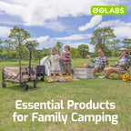 Golabs WA1 Collapsible Folding Wagon Cart, Max 220lb Load, Expands to 100L