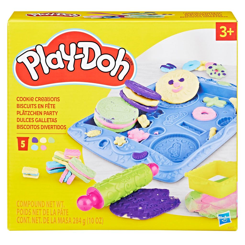 Play-Doh Kitchen Creations Cookie Creations Playset, Kids Arts & Crafts Set, Preschool Play Food Toys, Easter Gifts for Girls & Boys, Ages 3+ (Amazon Exclusive)