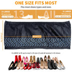 ioiopeak Shoe Covers Disposable 200 Pack (100 Pairs) - Durable, Non-Slip, Water Resistant, and Recyclable Boot Covers for Indoor and Outdoor Use - One Size Fits Most-Black (Black 200 Pcs (Xl))