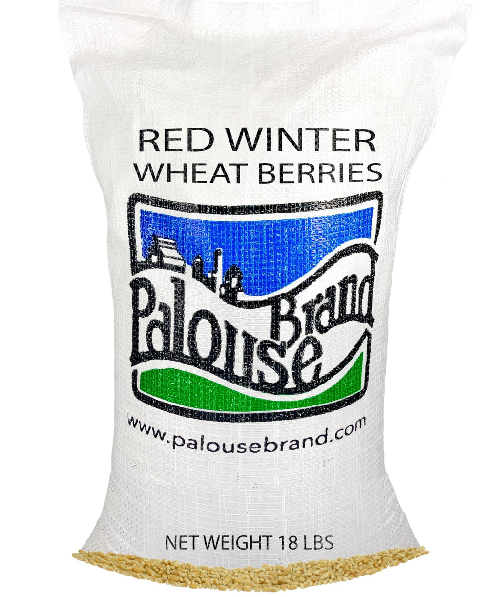 Certified Glyphosate Residue Free Hard Red Winter Wheat Berries | 18 LBS | Family Farmed in Washington State | Non-GMO Project Verified | 100% Non-Irradiated | Certified Kosher Parve | Field Traced