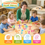 OleOletOy Suction Fidget Toys for Kids: 21 Pack Stretchy Sensory Toys