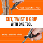 RAK Pro Tools Pliers Multitool - Cool Unique Gifts For Dads Who Have Everything - Compact DIY Survival Multi Tool Gift for Men, Husband, Handyman - Backpacking & Camping Accessories