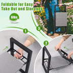 Garden Kneeler and Seat, 12.7" Wide Folding Heavy Duty Gardening Bench with Handles for Kneeling and Seat, Multifunctional Kneeler Stool for Women Seniors,Relieve Knee Back Pain,Gardening Tools Gifts