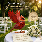 Nacome Cardinal Metal Garden Statue: Easy Assemble Outdoor Decor