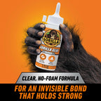 Gorilla Clear Glue, All Purpose, Polyurethane, 3.75 oz Bottle