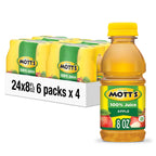 Mott's 100% Original Apple Juice, 8 Fl Oz Bottles, 24 Count (4 Packs Of 6), 2 Servings Of Fruit, 100% Fruit Juice, Gluten-free, Caffeine-free, Kosher, Contains No Artificial Colors Or Sweeteners