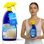 SURF PRO Shower Glass Door Cleaner – Shower Buster Spray for Soap Scum & Hard Water Stains – No Scrub Bathroom Cleaner for Glass, Tile, Chrome, Ceramic, RV and Septic Safe (500ml / 16.9oz)