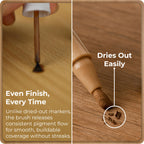 Light Brown Wood Stain Repair Kit, Brush-On Touch-Up Stain Bottles, Golden Oak, Early America, Cherry, Red Oak, Interior and Exterior Wood, 4 fl oz Total by spot.