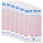 ZPARIK 6 Pack Guest Checks Books, Server Note Pads, Pink