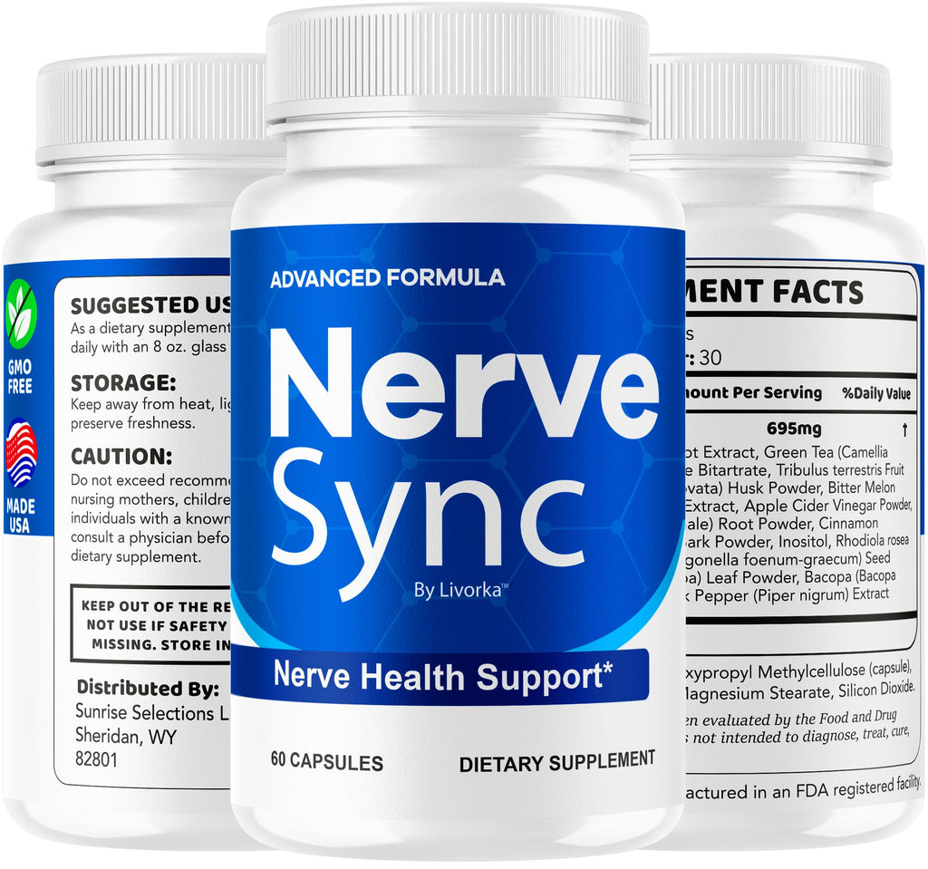 (2 Pack) Nerve Sync Capsules - Official NerveSync Advanced Nerve Health Supplement Pills - Maximum Strenght, Natural Nerve Sync for Wellness & Health Support Pills Reviews, 120 Capsules for 2 Months