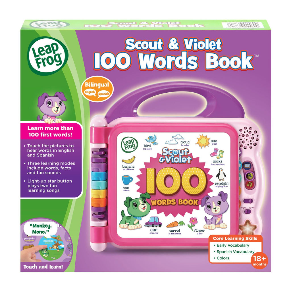 LeapFrog Scout and Violet 100 Words Book, Purple