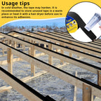 Hanotic Joist Tape for Decking 2" x 50', 1 Rolls Weatherproof Butyl Sealant Tape - Waterproof and Anti-Corrosion for Extend Deck Life for Wood Joists Beams Roof Rv