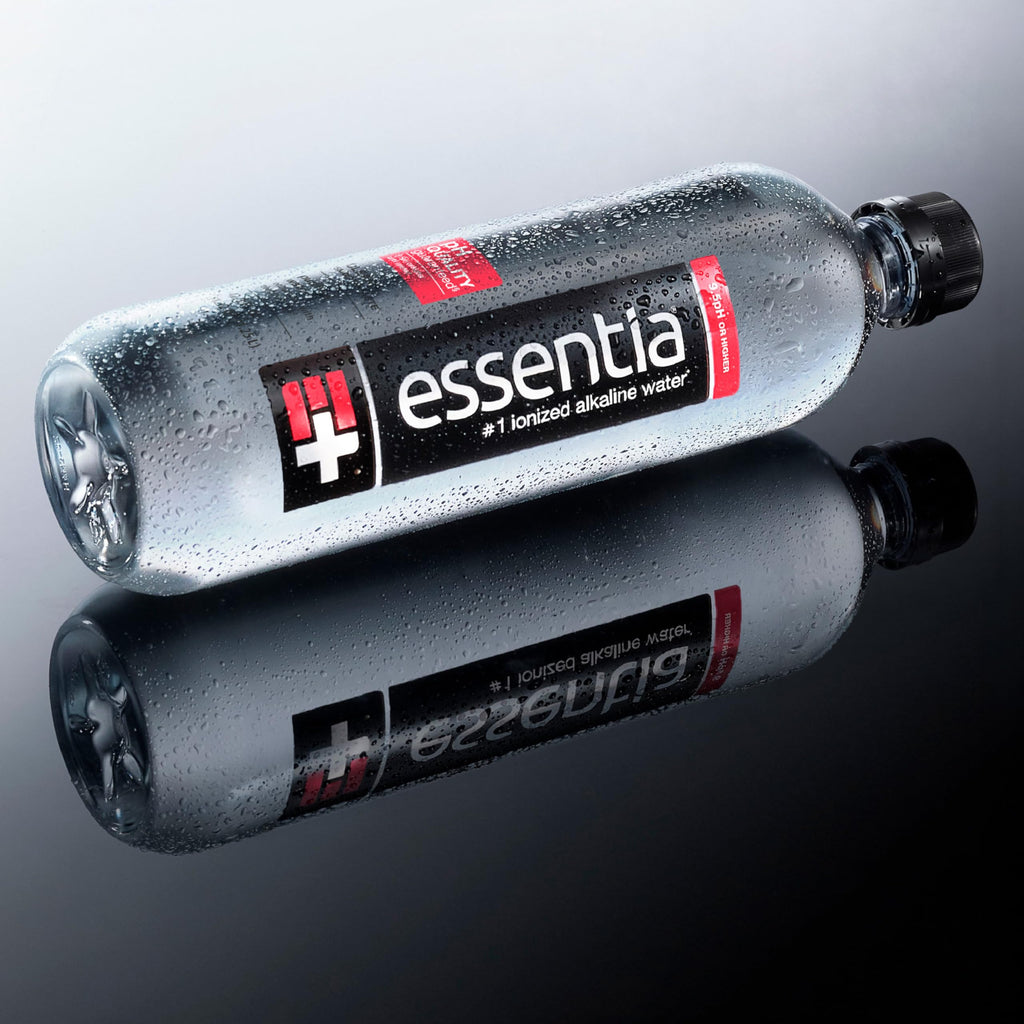 Essentia Water LLC , 99.9% Pure, Infused with Electrolytes for a Smooth Taste, pH 9.5 or Higher; Ionized Alkaline Water, Black, 42.3 Fl Oz (Pack of 12)