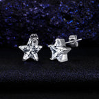 316L Stainless Steel Earrings Set Hypoallergenic Cubic Zirconia Stud Earring for Women Men (Heart/Teardrop/Oval/Star/Horse-Eye)