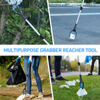 32" Grabber Reacher Tool – 3 Pack Foldable Reacher Grabber Pickup Tools for Seniors, Disabled, Trash Pickup, and Hard-to-Reach Areas, Ergonomic Grip & Lightweight Design（Orange Blue Pink）