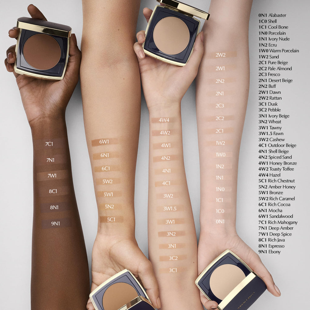 Estée Lauder Double Wear 12-Hour Stay-in-Place Matte Powder Foundation | Controls Oil & Shine, 0.39 Ounce, 3C2 Pebble