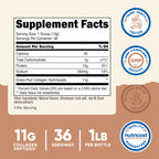 Nutricost Collagen Peptides Powder 1LB (454 G) (Salted Caramel) - Grass Fed Bovine Collagen Hydrolysate