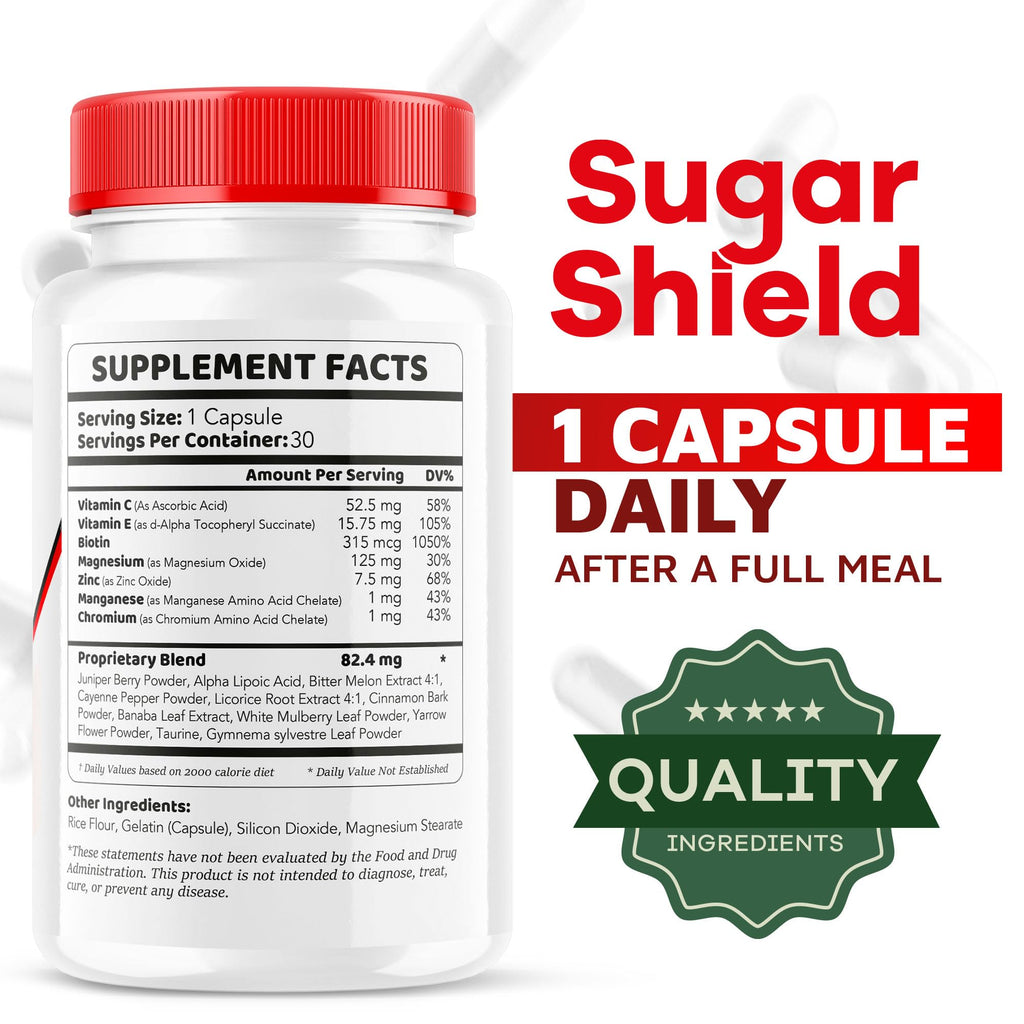 Sugar Shield, Sugar Shield Blood Support, Sugar Shield Pills, Sugar Shield Capsules, Sugar Shield All Natural, SugarShield, Sugar Shield Advanced Formula, Sugar Shield Reviews, 30 Capsules