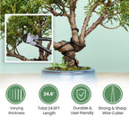 SOLIGT 12-Piece Bonsai Tools Set With Wood Box, Gift For Men Women