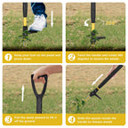 Tegarbed 39" Stand Up Weed Puller Tool - Heavy Duty Detachable 3-Claw Weeder with Ergonomic Long D-Handle | Tools for Effortless Garden Weed Removal (Dandelions, Thistles & More)
