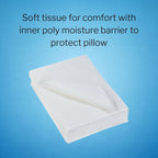 McKesson Disposable Pillow Case Covers [400 Count] Bulk Pillowcase, Single-Use for Medical Hospital Travel, Standard Size, White, 21 in x 30 in