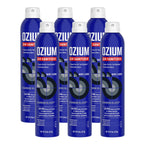 Ozium Air Sanitizer Spray - Room Odor Eliminator for Home, Car, and Office - Carbon Black - 8 oz Can - 6 Pack