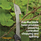 Fiskars 28" Heavy-Duty Machete Axe for Yard Work & Garden with Sheath