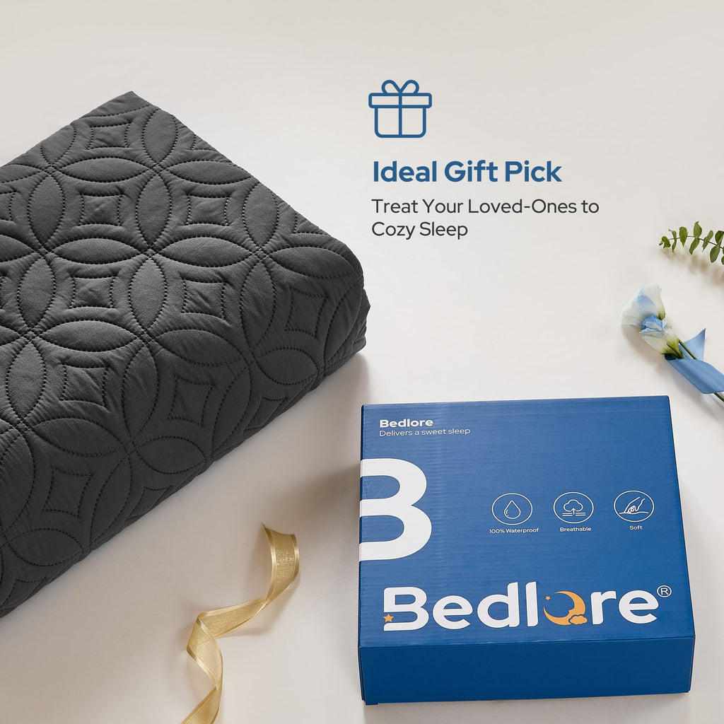BEDLORE Waterproof Mattress Protector, Full Size Mattress Pad