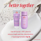 First Aid Beauty - KP Bump Eraser Body Scrub with 10% AHA, Keratosis Pilaris Skin Exfoliater with Glycolic and Lactic acids, Helps Reduce Chicken Skin Bumps, Safe for Sensitive Skin, 8 oz + Bonus, 2ct
