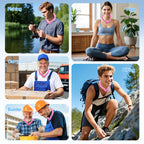 Cooling Neck Wrap for Summer Heat Relief, Wearable Ice Neck Cooling Tube with Quick Freeze Gel, Reusable Hands-Free Cold Band Lasts Up to 5 Hours for Outdoor, Yardwork, Workouts