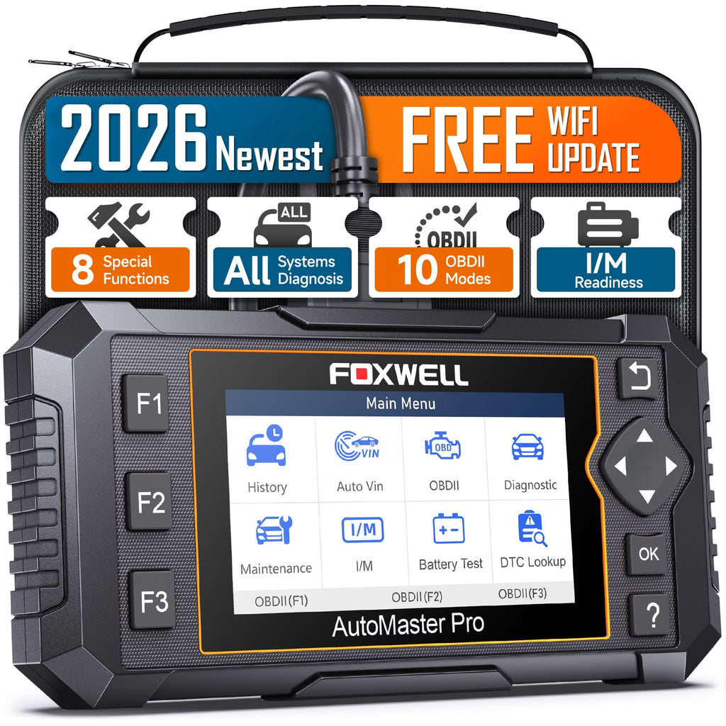 2026 FOXWELL NT624 Elite OBD2 Scanner Upgraded from NT614Elite & NT604Elite Code Reader, All-System OBD2 Scan Tool, 8 Advanced Reset Functions, AutoVIN, Live Data, Lifetime WiFi Free Updates
