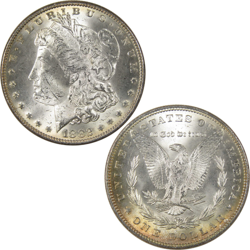 1882 Morgan Dollar Uncirculated Silver $1 Coin