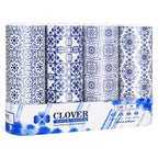 CLOVER Car Tissue Holder with Facial Tissues Bulk,4 Tubes Lotion, Travel Tissues for Cup Holder, Car tissues Cylinder with Gift Wrapping(3-ply,200 Sheets)