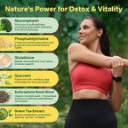 Liposomal Sulforaphane Supplement 150mg, from Broccoli Seed Extract w/Myrosinase, Quercetin, Glutathione, Sulforaphane Supplement Gummies for Antioxidants Detox Cellular Brain Health, Chewable 60Cts