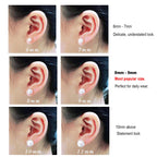 14K Yellow Gold AAA+ Round 7.5-8mm Freshwater Cultured Pearl Earrings Stud for Women