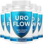 (5 Pack) Uroflow Capsules - Official UroFlow Pills Advanced Premium Formula Support Maximum Strength, All Natural Ingredients Vitamins for Overall Health & Wellness Reviews, 300 Capsules for 5 Months